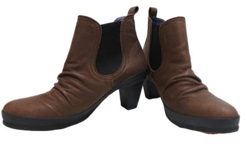 【SPINGLE NIMA NIMA706 ダークブラウン】本革サイドゴアブーティ